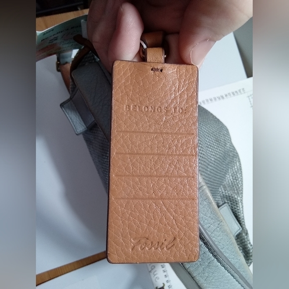 FOSSIL blues and creams purse by Fossil - Picture 4 of 6